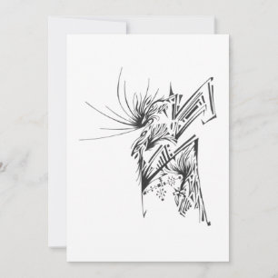 120 Svart Vitt Abstrakt Tribal Tatuering Konst Tack Kort