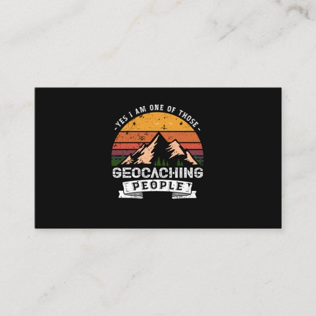 120.Yes I Am one Of Those Geocaching People Visitkort (Framsida)