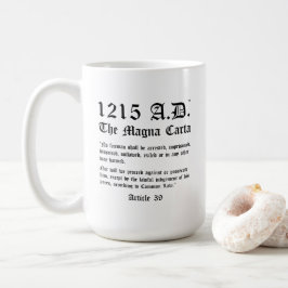 1215 A.D.™ Magna Carta Artikel 39 Classic Mugg