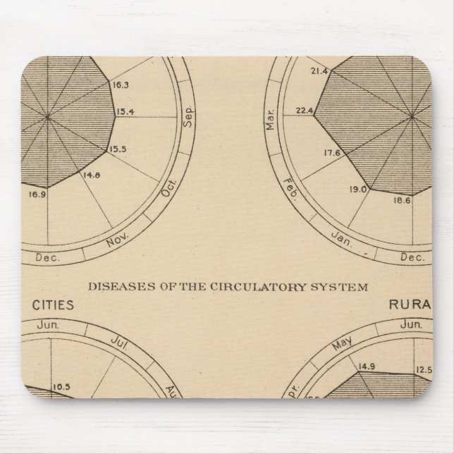 122 Dödssjukdomar nerv- och cirkulationssystem Musmatta (Framsidan)