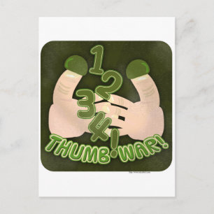 1234 Thumb Krig! Vykort