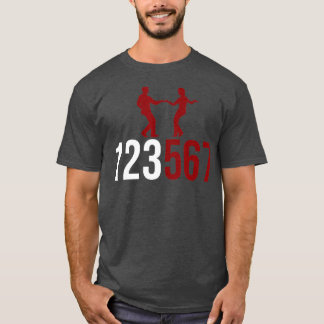123 567 Salsa Älskare Latin Salsa Dance T Shirt