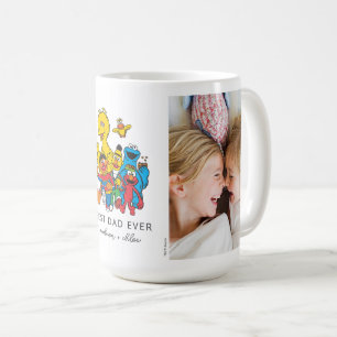 123 Sesame Street Bästa Pappa - Foto Kaffemugg