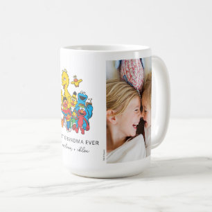 123 Sesame Street Grandma Photo Kaffemugg