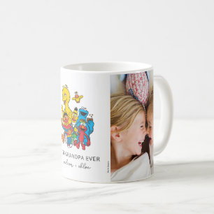 123 Sesame Street Grandpa Photo Kaffemugg