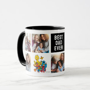 123 Sesame Street Pappa Photo Collage Mugg