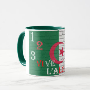 123 vive l'algerie tasse mugg