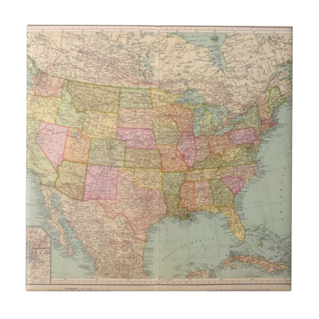 12728 United States Kakelplatta (Framsidan)