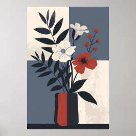 1273 Blommigt Poster