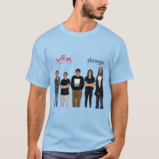 1275D Ljust blå Manar skjortor T Shirt (Framsida)