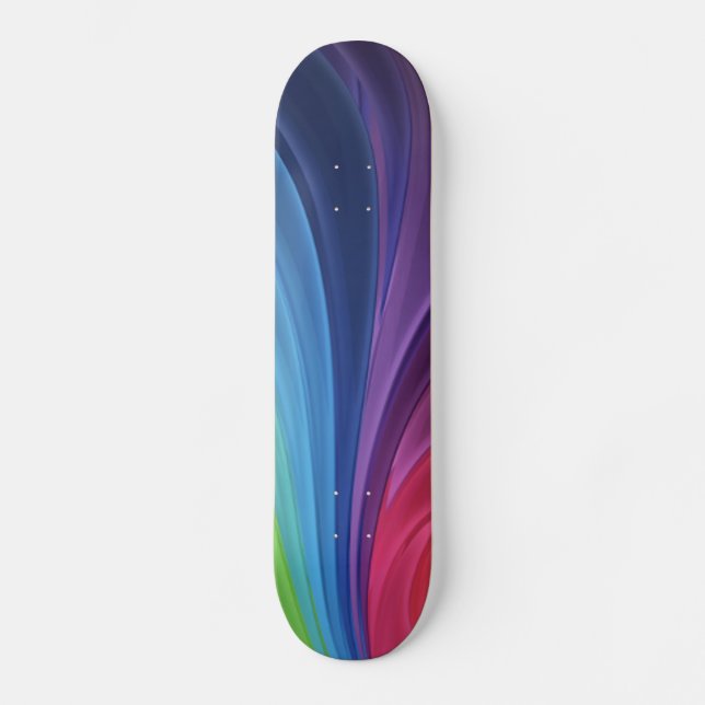 12774029431989228505505abstrakt-regnbåge-bakgrunde skateboard bräda 21,5 cm (Framsida)