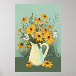 1278 Blommigt Poster