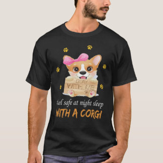 127 Känn Säker vid nattsömn med Corgi T Shirt