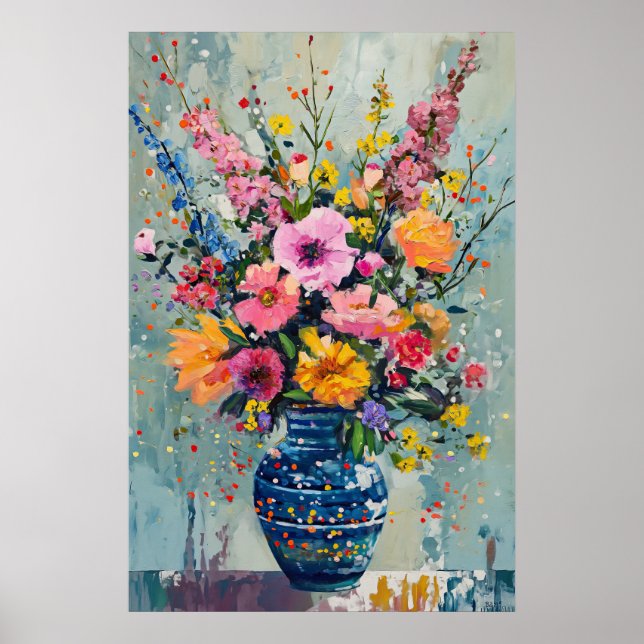 1283 Blommigt Poster (Framsidan)