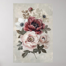1286 Blommigt Poster