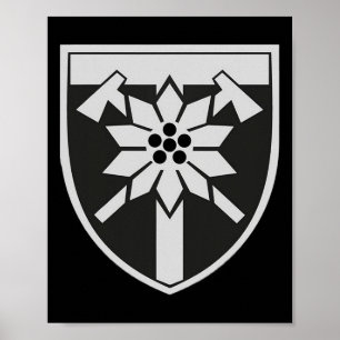 128:e bergaultbrigaden (Ukraina) ukrainska Mi Poster