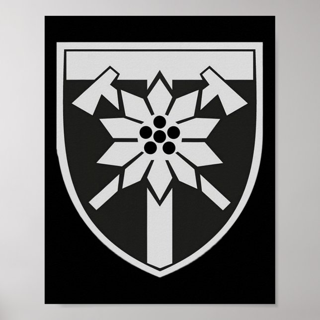128:e bergaultbrigaden (Ukraina) ukrainska Mi Poster (Framsidan)