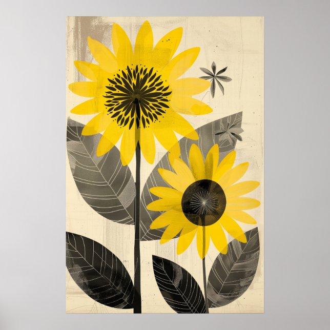 1291 Blommigt Poster (Framsidan)
