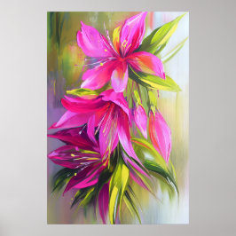 1296 Blommigt Poster