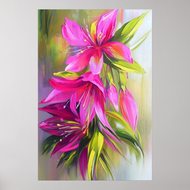 1296 Blommigt Poster (Framsidan)