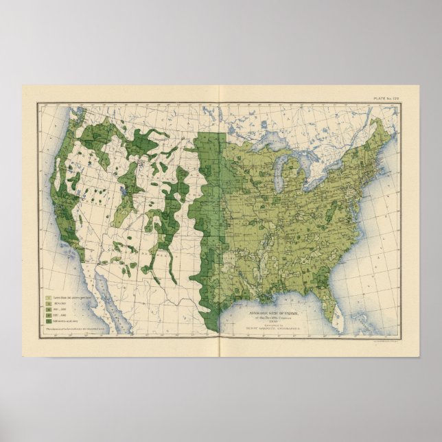 129 Jordbruksföretagens Storlek 1900 Poster (Framsidan)