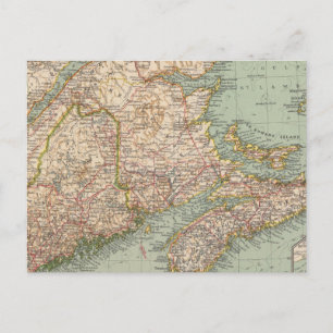 129 Maine, Nova Scotia, New Brunswick, Quebec Vykort
