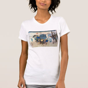 12. 三 宿, 広 重 Mishima-juku, Hiroshige, Ukiyo-e Tee