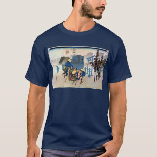 12. 三 宿, 広 重 Mishima-juku, Hiroshige, Ukiyo-e Tee Shirt