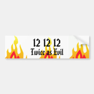 12 12 12, Dubbelt ondskefull Bildekal