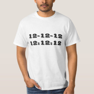 12-12-12 T-tröjavit T-shirt