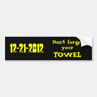 12-21-2012 Bumper Sticker Bildekal