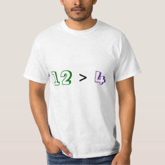 12 > 4 TEE SHIRT