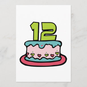 12 Ålderskaka Kort