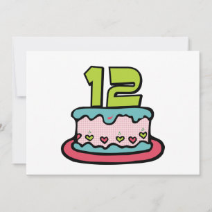 12 Ålderskaka Kort