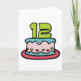 12 Ålderskaka Kort