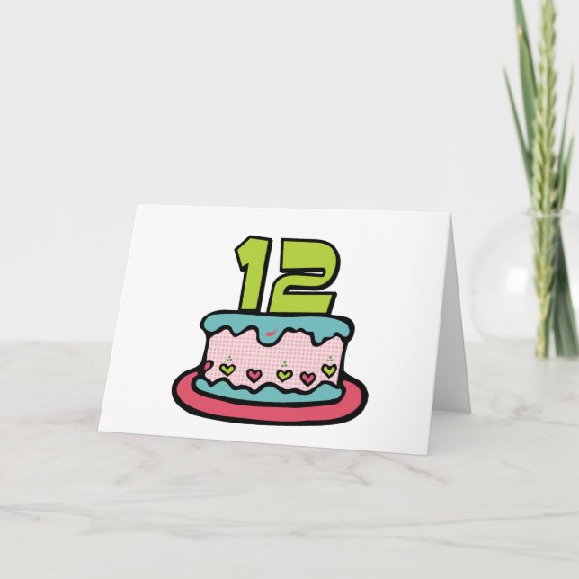12 Ålderskaka Kort (Framsida)