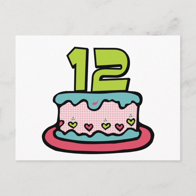 12 Ålderskaka Vykort (Framsida)