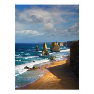12 Apostles, Australien Fototryck