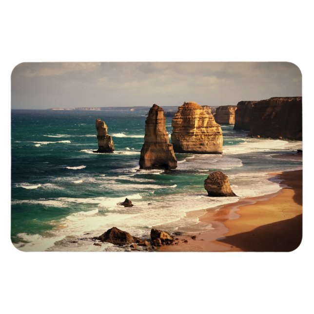 12 Apostles, Australien Magnet (Horisontell)