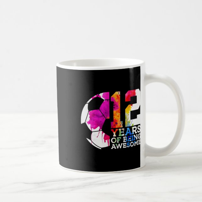 12 år av att vara fantastisk fotboll 12-årsdag  kaffemugg (Höger)