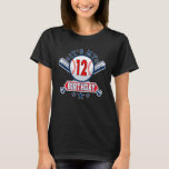12 år Gamla Kids Baseball Player 12:e Birthday Pa T Shirt<br><div class="desc">12 års Gamla Kids Baseball Player 12:e Födelsedagsfest Boys</div>