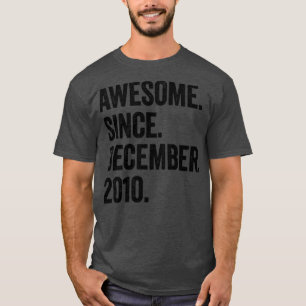 12 år gammal december 2010 12:e födelsedag2 t shirt