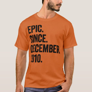 12 år gammal december 2010 12:e födelsedag t shirt