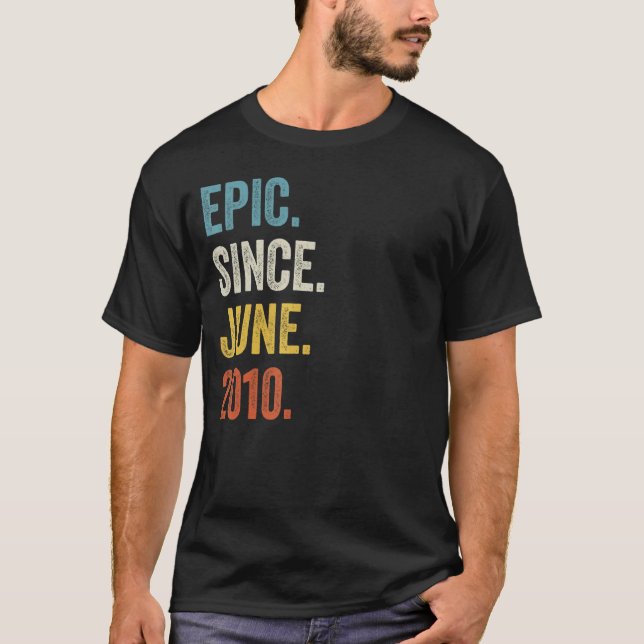 12 år gammal epidemi sedan juni 2010 12:e födelsed t shirt (Framsida)