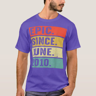 12 år gammal epidemi sedan juni 2010 12:e födelsed t shirt