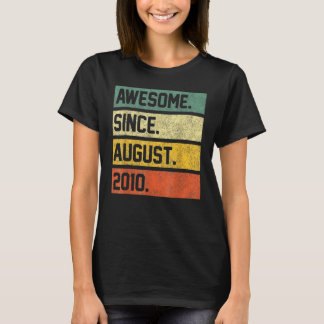 12 år gammal Fantastisk sedan augusti 2010 12:e T Shirt