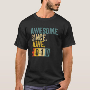 12 år gammal Fantastisk sedan juni 2010 12:e T Shirt