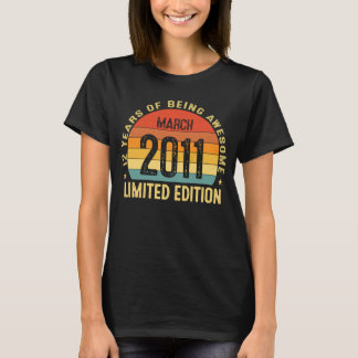 12 år gammal Fantastisk sedan mars 2011 12:e T Shirt