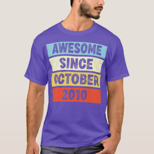 12 år gammal Fantastisk sedan oktober 2010 12:e T Shirt