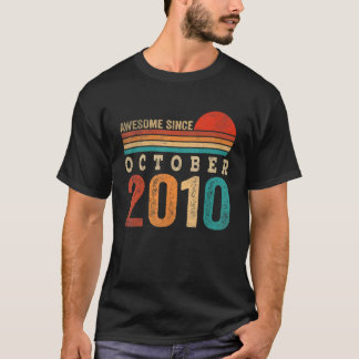 12 år gammal Fantastisk sedan oktober 2010 12:e T Shirt